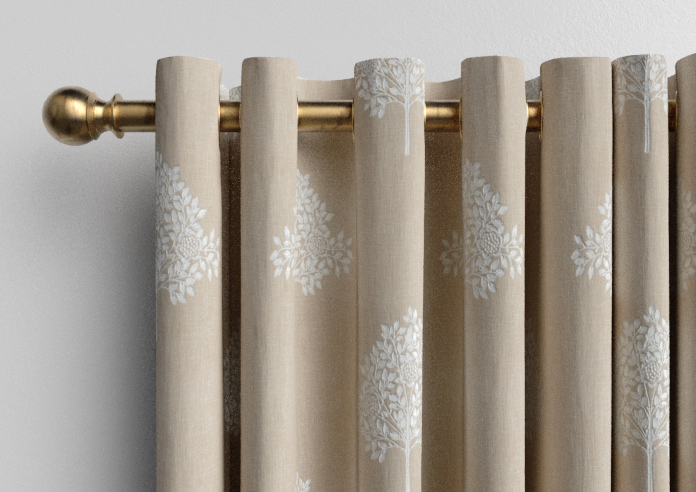 William Morris At Home Marigold Tree Embroidery, Chalk - Made to Measure Curtains - Image 12